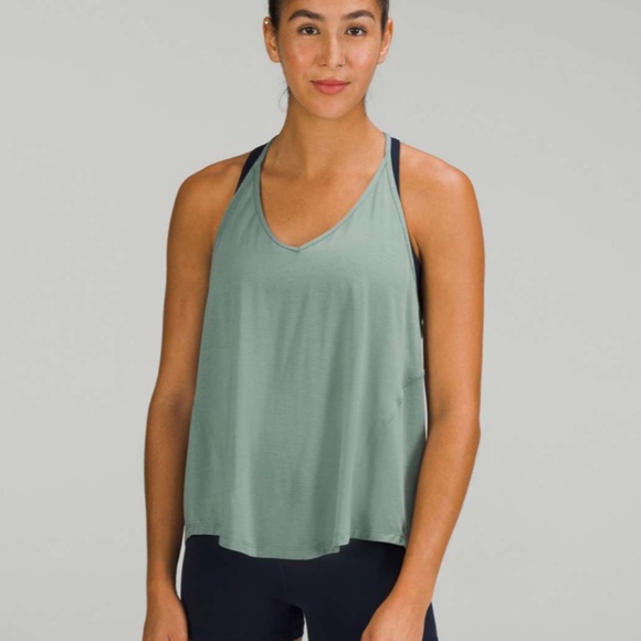 LULULEMON Modal-Silk Open Tie-Back Yoga Tank Top 8 - Picture 2 of 9